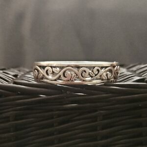 Elegant Silver Swirl Bracelet